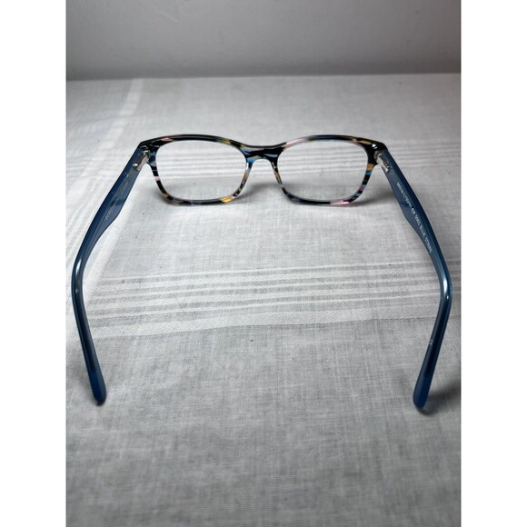 BCBGeneration Eyeglasses Frames Only, 50-16-135, 0002, Blue Stripe Horn Style - Picture 6 of 7
